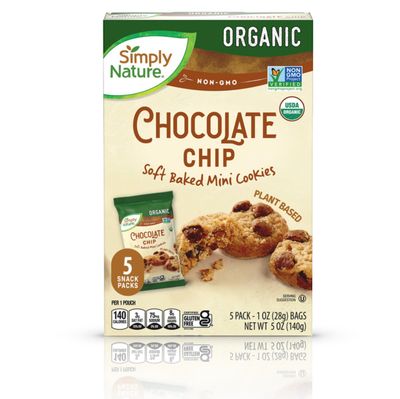 Simply Nature Organic Gluten Free Chocolate Chip Soft Baked Mini Cookies 5oz 140g