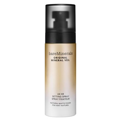 bareMinerals Original Mineral Veil Natural Matte Setting Spray, 24HR Makeup Lock &amp; Oil Control, Alcohol-Free, Sweat &amp; Transfer-Proof, Skin-Improving Formula, Ultra-Fine Mist for Smooth, Matte Finish