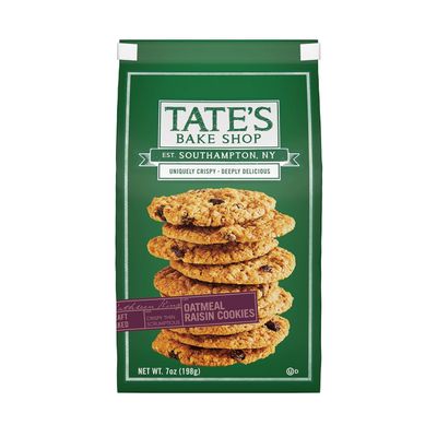 Tate's Bake Shop Oatmeal Raisin Cookies, 7 Oz Pack of 6