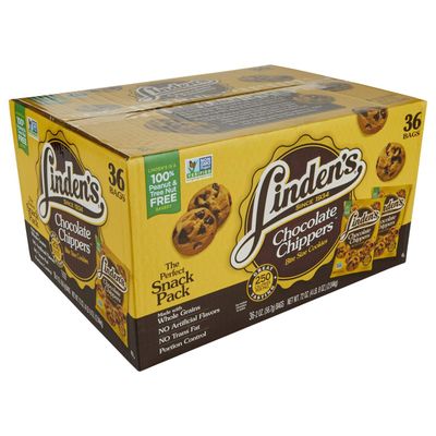 Linden&#39;s Chocolate Chip Chippers Cookies Thirty-Six 2 Ounce Bags