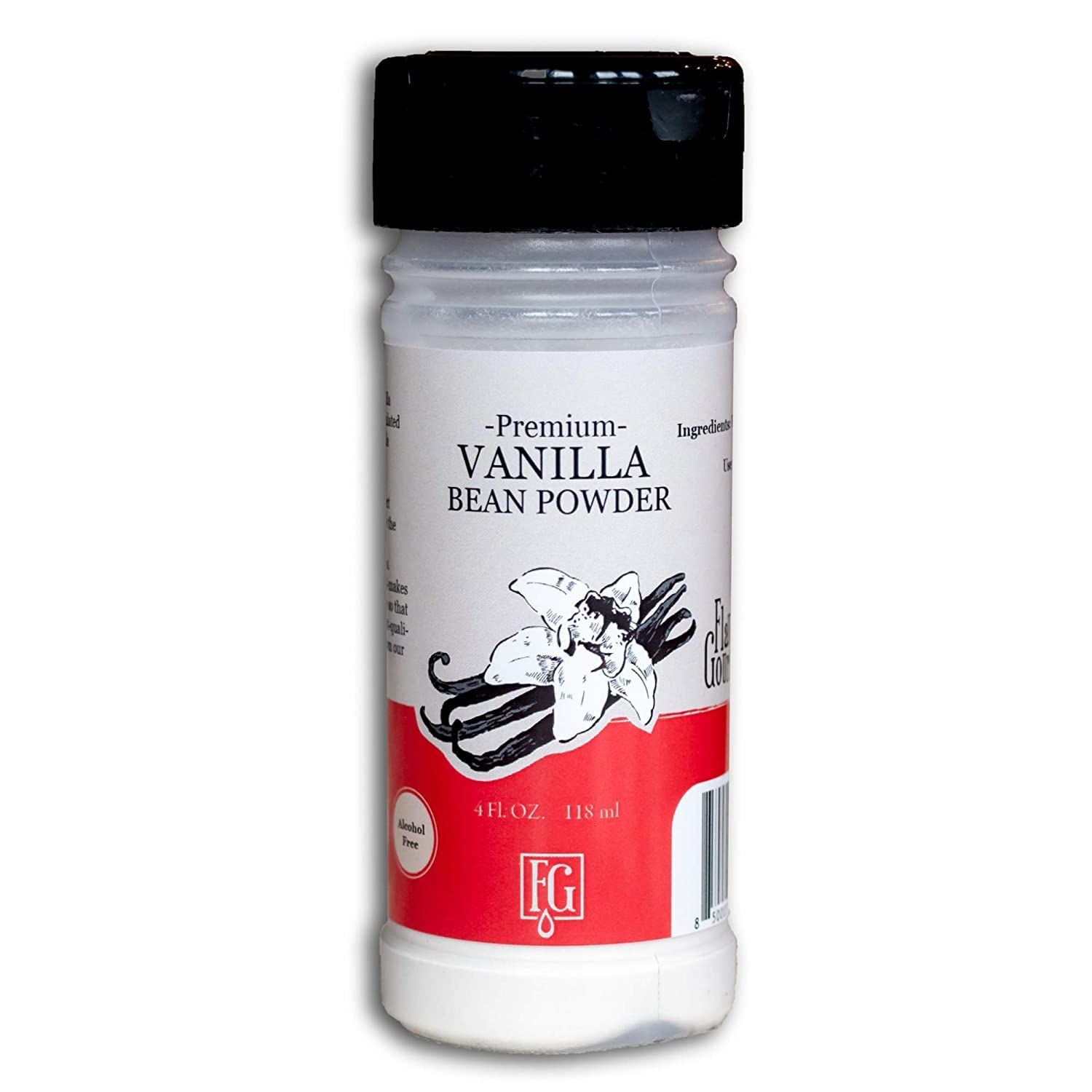Flavors Gourmet Premium Vanilla Bean Powder - 4 oz - Baking Ingredient, Smoothie Enhancer &amp; Coffee Flavoring - Alcohol-Free Vanilla Flavoring - Pure &amp; Gluten-Free