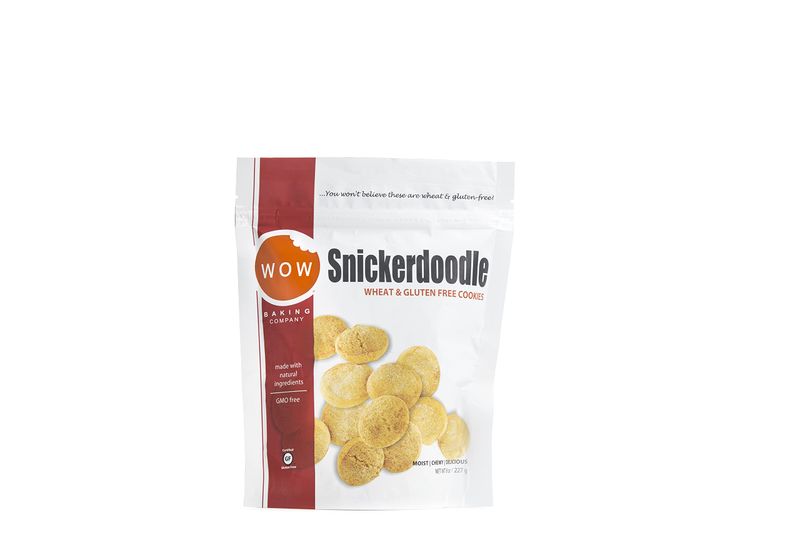 WOW Baking Company Gluten-Free Cookies, Snickerdoodle, 8 Ounce Pack of 6