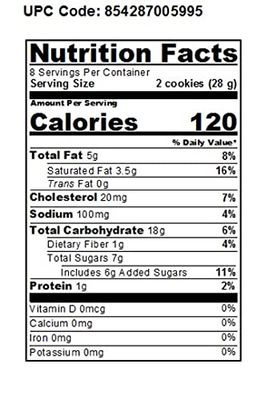 WOW Baking Company Gluten-Free Cookies, Snickerdoodle, 8 Ounce Pack of 6