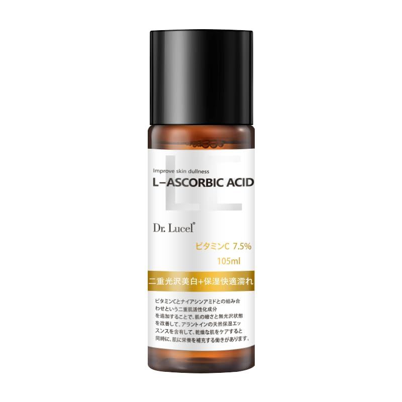 Dr. Lucel 7.5 Vitamin C Refreshing Essence Toner 105ml with Niacinamide, Brightens, Reduces Hyperpigmentation, Hydrates, Soothes, Enhances Skin&#39;s Natural Radiance