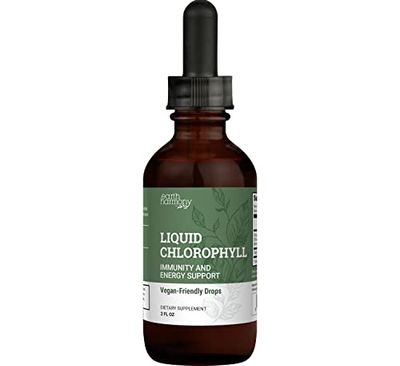 Liquid Chlorophyll, Liquid Drops for Immune System Support, Natural Internal Deodorant - Vegan Chlorophyll Drops with Organic Glycerin - Clorofila Liquida, Chlorophyllin Detox Cleanse 1 mL