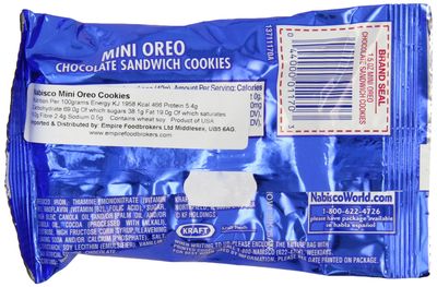 Oreo Miniature Cookies, 1.5-Ounce Units Pack of 60