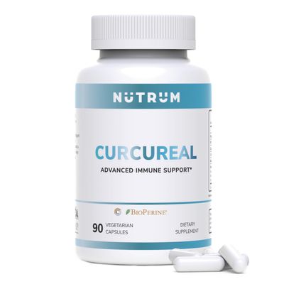 Advanced Immune Support Supplements with Curcumin by Nutrum, Vegan Formula for Cellular Health, Promotes Regeneration of Damaged Cells with Fucoidan, Immunity Boost with Herbal Extracts, 90 Capsules