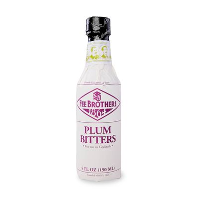 Fee Brothers Plum Cocktail Bitters - Aromatic Cocktail Mixer &amp; Concentrated Flavoring, Gluten Free, Vegan-Friendly, 5 fl oz