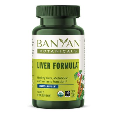 Banyan Botanicals Liver Formula - USDA Organic, 90 Tablets - Cleansing Bitter Herbs to Detoxify The Liver &amp; Gallbladder