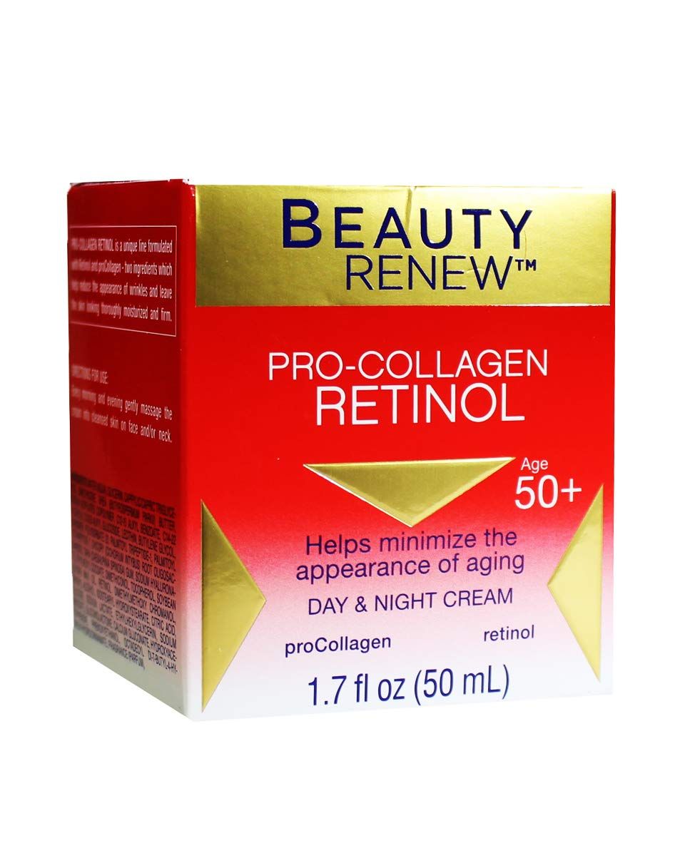 Beauty Renew Pro-Collagen Retinol Day and Night Cream Age 50 1 floz