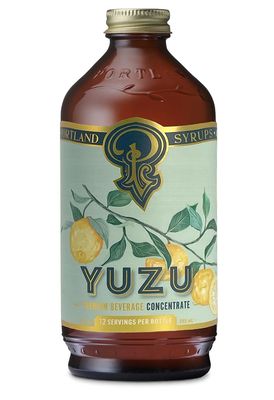 Portland Syrups Yuzu Syrup - Premium Beverage Concentrate for Delicious Cocktails, Mocktails, Tea, Soda, Coffee Drinks, Baking, and More - 12 oz with 12 Servings Pack of 1