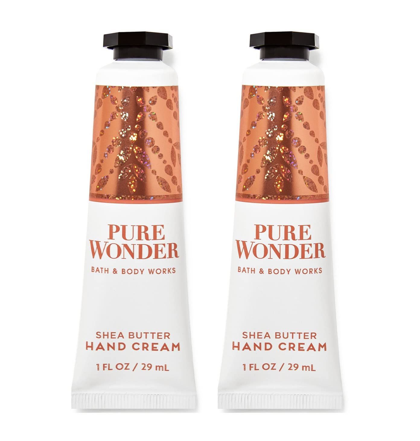 Bath &amp; Body Works Shea Butter Hand Cream Travel Size1.0 Fluid Ounce, 2-Pack Pure Wonder