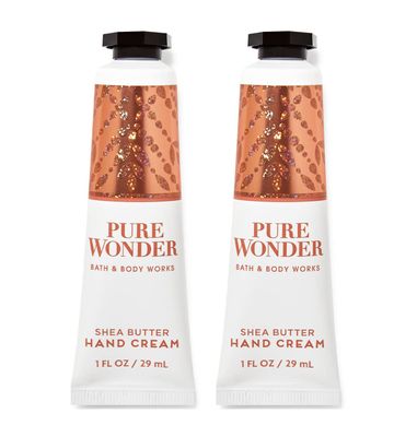 Bath &amp; Body Works Shea Butter Hand Cream Travel Size1.0 Fluid Ounce, 2-Pack Pure Wonder