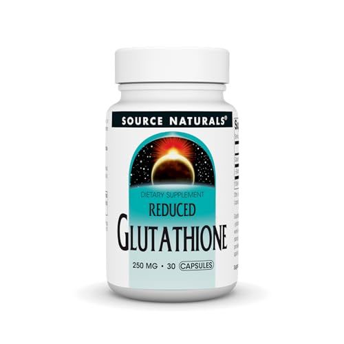 Source Naturals Glutathione, Supplement for Liver Support, 250mg - 30 Capsules