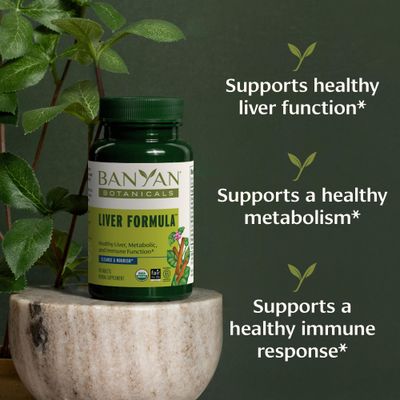 Banyan Botanicals Liver Formula - USDA Organic, 90 Tablets - Cleansing Bitter Herbs to Detoxify The Liver &amp; Gallbladder