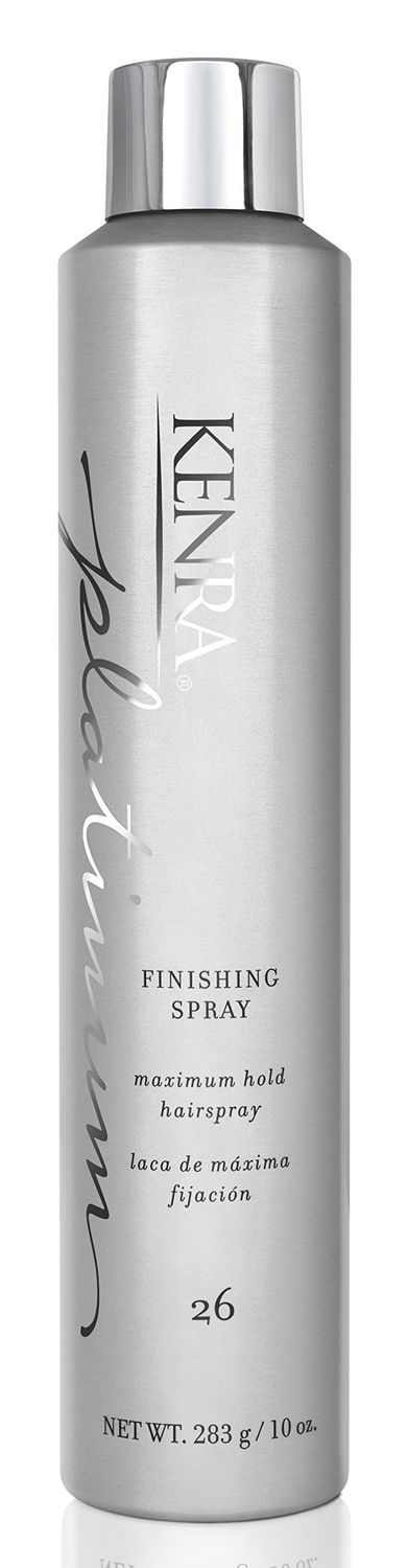 Kenra Platinum Finishing Spray 26 80 Maximum Hold Hairspray Fast-drying, Non-Flaking, Non-Drying Humidity-Resistant All-Day Style Retention High-Shine Finish All Hair Types 10 oz