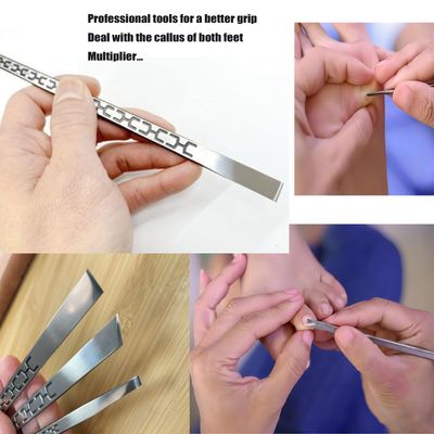 Stainless steel ingrown toenail pedicure knife set,professional foot skin scraper repair sharp blade kit for nail corn callus paronychia treatment. 1