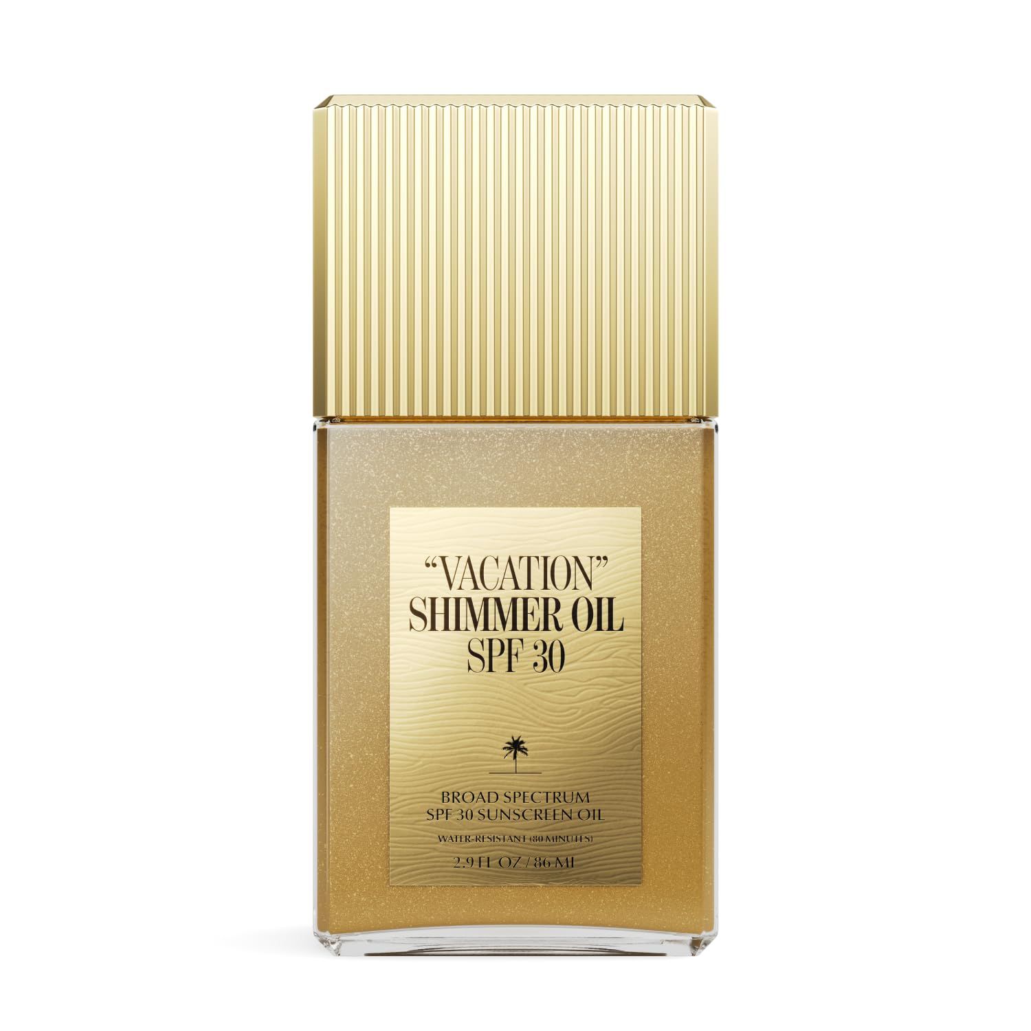 VACATION Shimmer Oil SPF 30 by Vacation, Shimmering Body Sunscreen, Water-Resistant, Enhances All Skin Tones, Dermatologist-Tested, Vegan, Travel Size, 2.9 Fl. Oz.