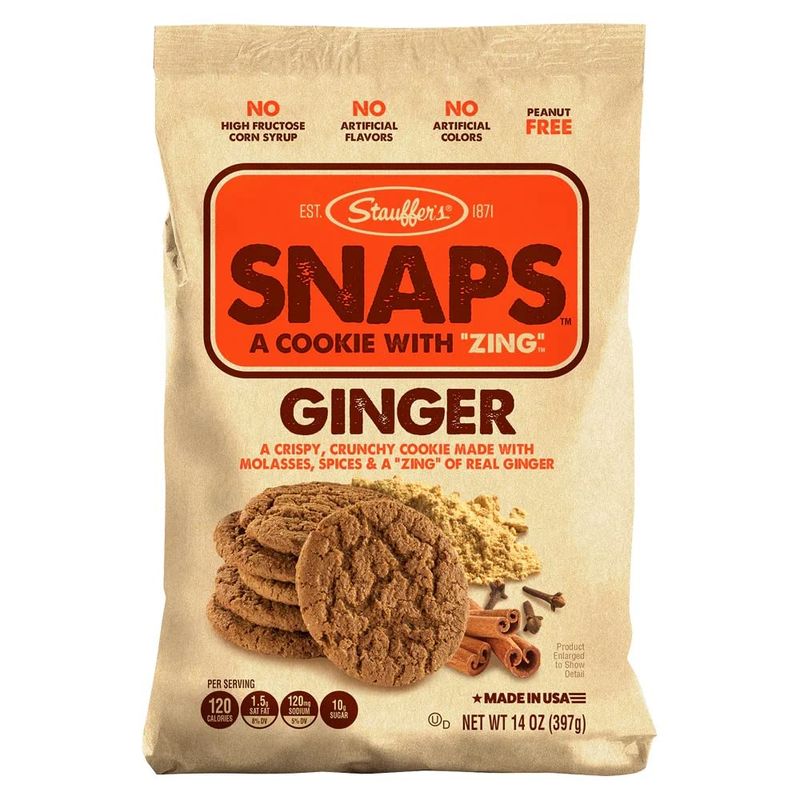 Stauffer's Original Recipe Ginger Snaps 14 oz. Bag 4 Bags