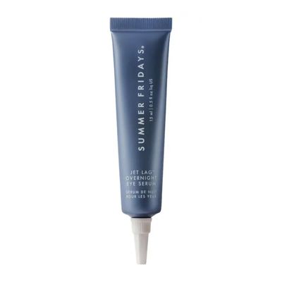 Summer Fridays Jet Lag Overnight Eye Serum - Nourishing Undereye Treatment for Dark Circles - Helps to Hydrate, Smooth, Firm &amp; Depuff - Enriched with Glycerin to Lock in Moisture 0.5 Fl Oz