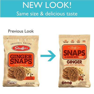 Stauffer's Original Recipe Ginger Snaps 14 oz. Bag 4 Bags