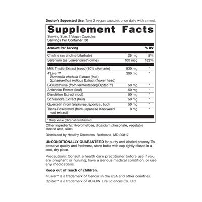 DOCTORS' PREFERRED Liver Revive &amp; Restore 10-in-1 Formula with Clinically Validated 4Liver and Milk Thistle 60 Capsules