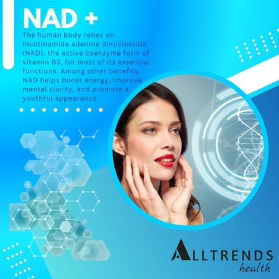 ALLTRENDS Health NAD Supplement 1000mg Resveratrol 500mg TMG Trimethylglycine 500mg Vitamins for Cell Regeneration, Heart & brain Function, DNA Repair, Longevity, Energy & Oxidative Stress 60Caps