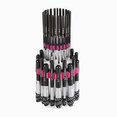 Sigma Beauty Dryn Shape Tower - Makeup Brush Drying Rack for Storing and Cleaning Face &amp; Eye Makeup Brushes, Helps Dry and Restore Brush Head Shape 1 Unit, Holds Up to 44 Brushes