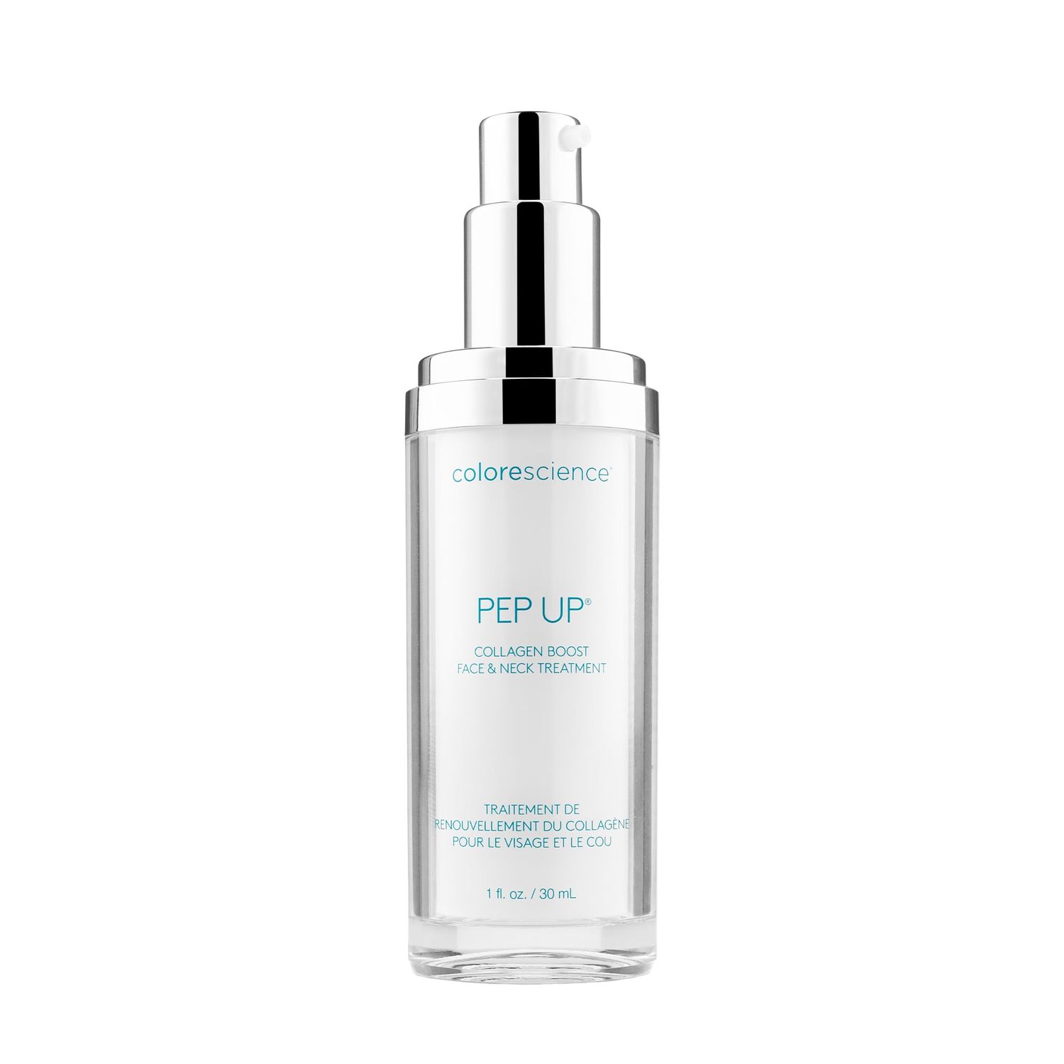 Colorescience Pep Up Collagen Renewal Face &amp; Neck Treatment, Promotes Collagen and Elastin Production, 10 Peptides to Defend Against Signs of Aging