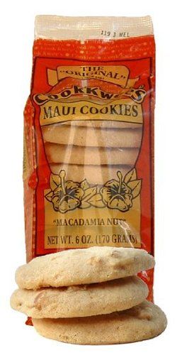 Macadamia Nut Cookkwee&#39;s Maui Cookies 6 Ounces