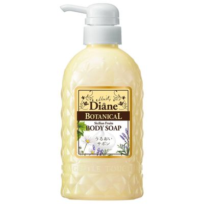 Moist Diane Natural Body Wash for Sensitive Skin Women &amp; Men, Argan Oil Shower Gel with Pump for Hydration, Paraben-Free Body Soap for Baby &amp; Kids, Sulfate &amp; Silicone Free, SICILIAN FRUITS, 16.9 Fl Oz