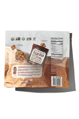 Heavenly Hunks Organic Oatmeal Dark Chocolate Chip Mini's - 1.2oz Bag 16 Pack