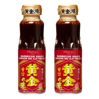Produt of Japan Ebara Ogon No Aji Fruit Base Yakiniku BBQ Sauce Mild - 6.1 Fl Oz Pack of 2