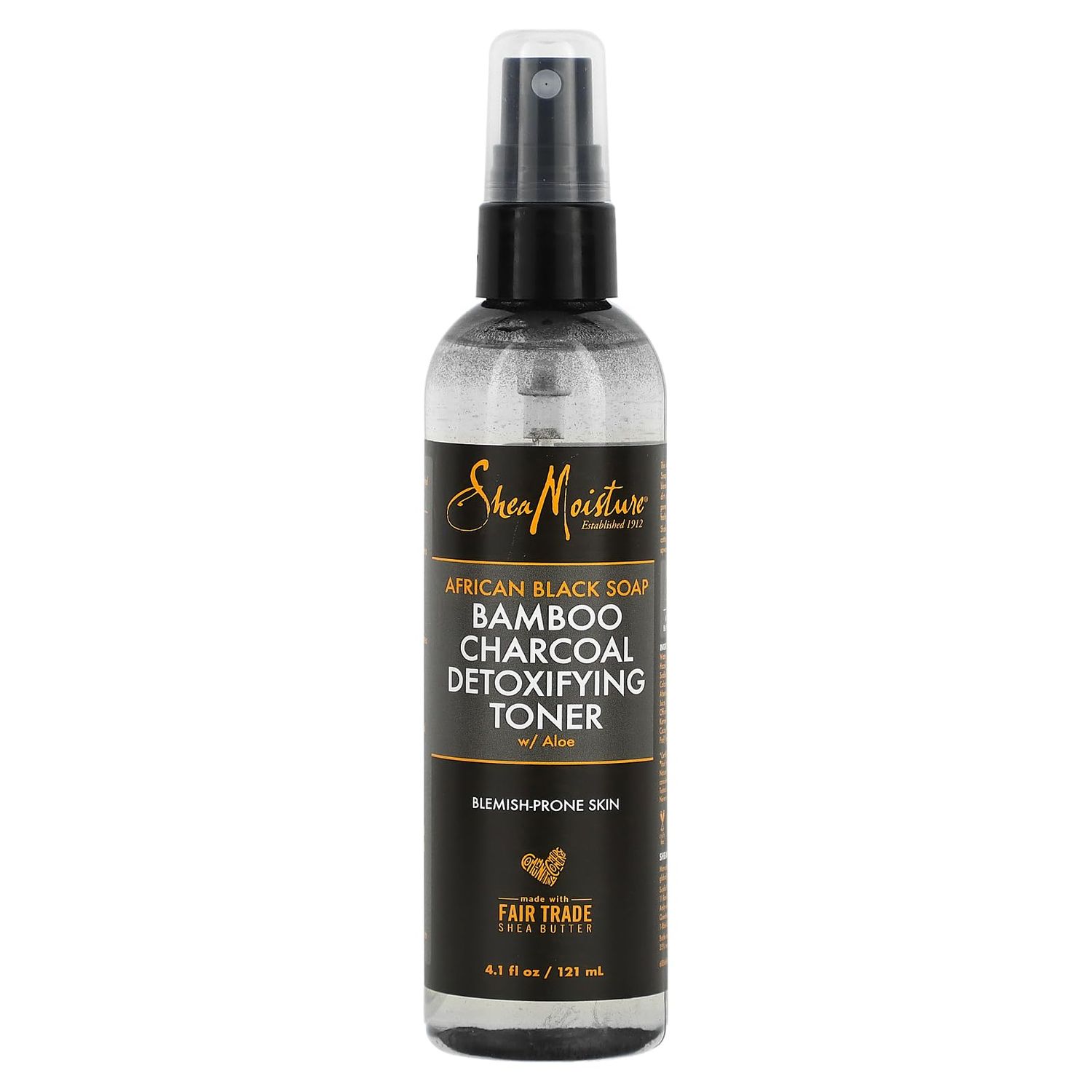 African Black Soap Bamboo Charcoal Detoxifying Toner with Aloe 4.5 Fluid Ounces