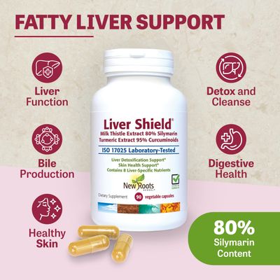 New Roots Liver Cleanse Detox &amp; Repair Supplement8-in-1 Formula of Milk Thistle, Dandelion Roots, Turmeric, Curcumin, Artichoke, Red Beet, Radish, Schizandra Fatty Liver Support 90 Capsules