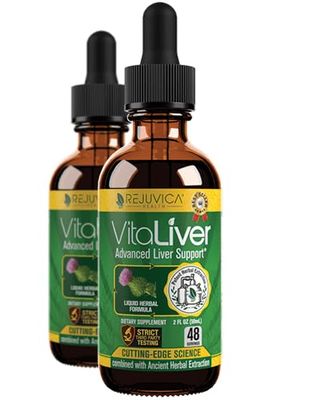VitaLiver - Liver Health Supplement - Support Liver Cleanse &amp; Detox - Liquid Delivery for Absorption - Milk Thistle, Artichoke, Chanca Piedra, Dandelion &amp; More!