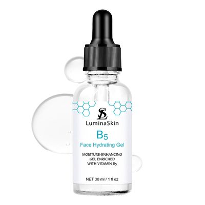 LuminaSkin Hydrating Face B5 Gel - Intense Moisture Boost with Hyaluronic Acid, Vitamin B5, Vit C and Niacinamide Serum for Face - Natural Plant Extracts for All Skin Types 1 Fl oz