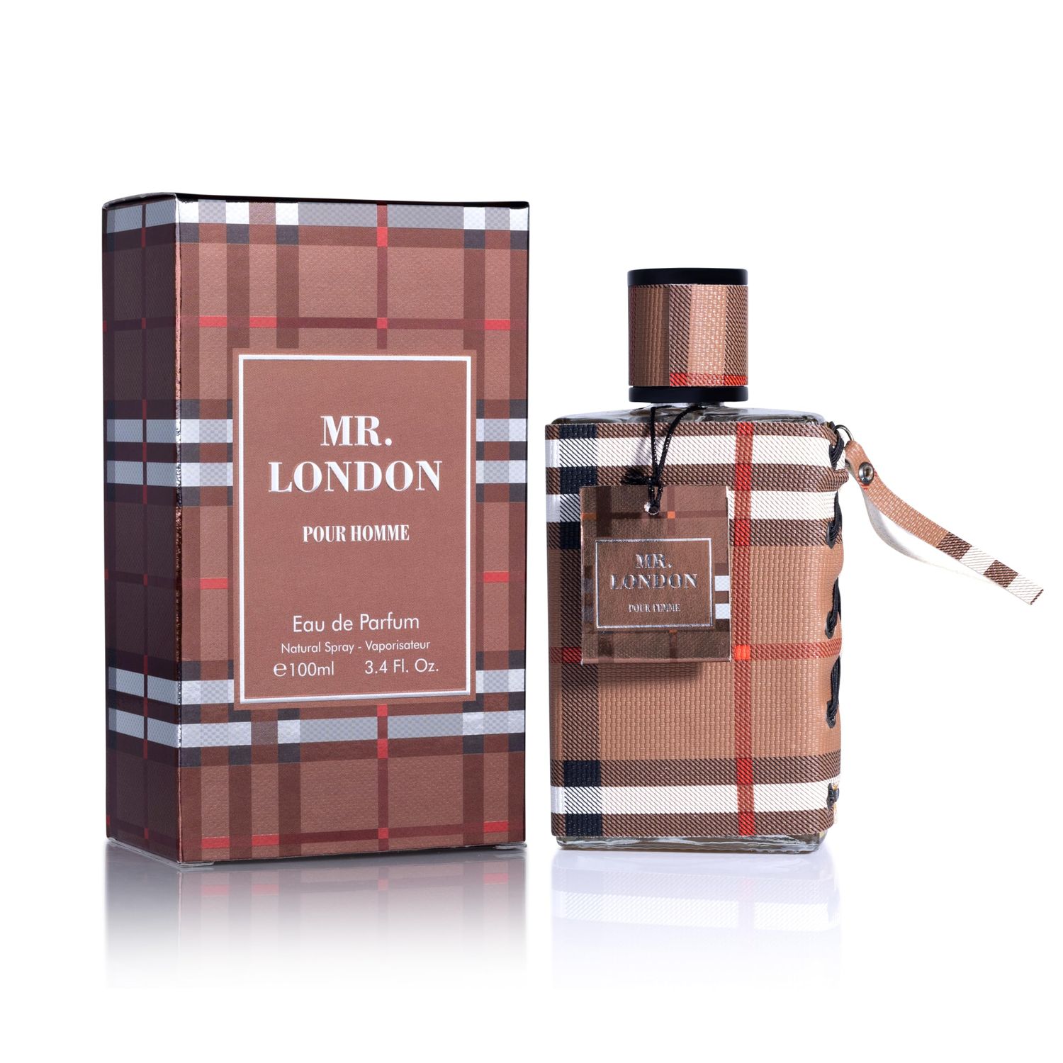 Mr London for Men Eau De Parfum - Refined Amber Woody Fragrance - Fresh &amp; Masculine Bergamot, Lavender &amp; Warm Cinnamon - Unique Tones Combine Tobacco Leaves, Guaiac Wood &amp; Oak Moss - 100ml Bottle