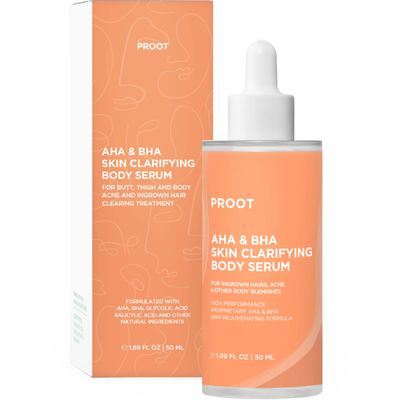 Butt Acne &amp; Ingrown Hair Treatment Serum AHA &amp; BHA Butt Acne and Ingrown Hair Treatment For Bikini Area Get rid of Butt Acne, Ingrown Hair, Back Acne, Strawberry Legs, KP and Razor Bump After Waxin...