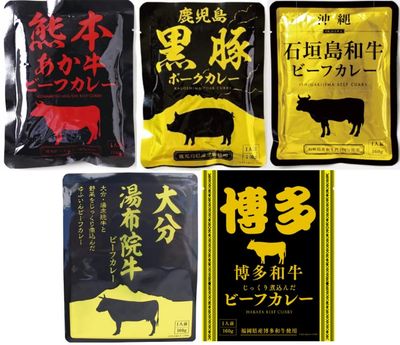 JAPANESE CURRY SAMURAI Japanese instant Pork &amp; Beef Curry Sauce 5 types Assortment
