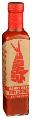 Hanks Heat Hot Sauce By Hank Sauce - HabaneroCayenne Pepper Blend Infused With Fresh Garlic &amp; Basil - Multipurpose Craft Hot Sauce - Gluten Free, Vegan - 8.5 Fl Oz Pack Of 1