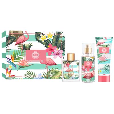 Hybrid &amp; Company Women Viva Luck Girl 3 Pcs Gift Set,50ml-Perfume&amp;100ml-Mist&amp;80ml-Shower Gel