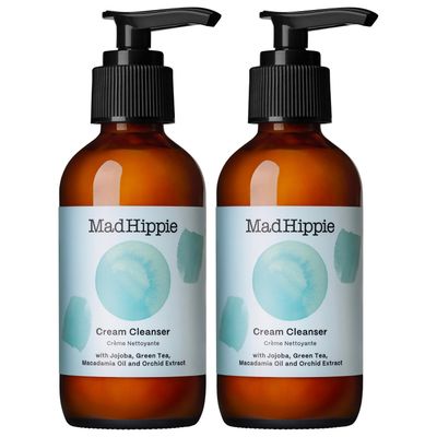 Mad Hippie Cream Cleanser 2-Pack - Gentle Formula with Hyaluronic Acid, Jojoba Oil &amp; Green Tea, Skin Barrier Protection, 4 Oz Ea