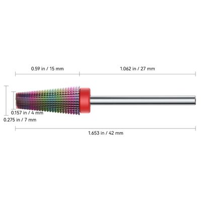 5-in-1 Professional Tungsten Nail Drill Bit - Multi-Grit, Universal 332 Fit, Salon-Quality for Natural &amp; Acrylic Nails - Includes Carrying Case