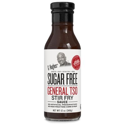 G Hughes Sugar Free, General Tso Sauce - Stir Fry Sauce, Gluten Free, No High Fructose, No Artificial Preservatives - 12 Oz 1-Pack