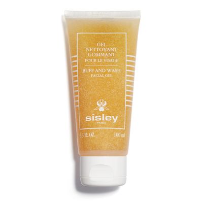 Sisley Paris Buff and Wash Facial Gel - 100 mL - Face Wash with Essential Oils &amp; Exfoliating Micro Particles for Soft, Luminous Skin - Use 3-4x Per Week