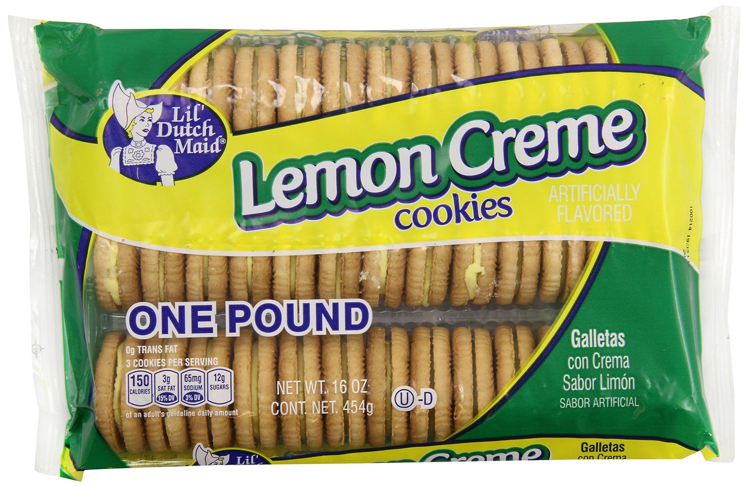 Little Dutch Maid Lemon Creme Cookies, 16 Ounce
