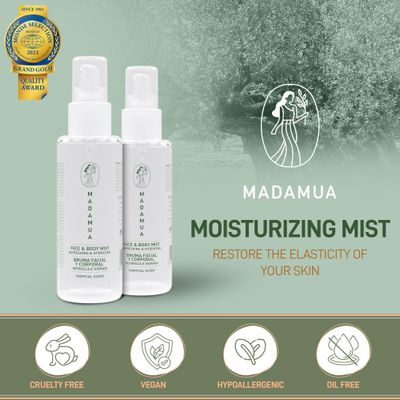 MADAMUA Face &amp; Body Mist for Women - Women's Spray Lotion for Body &amp; Hydrating Face Mist - Face Care &amp; Facial Spray on Lotion for Very Dry Skin