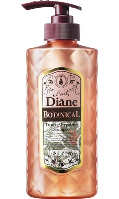 Moist Diane Natural &amp; Organic Hair Shampoo with Pump, Hydrating Moisurizing Hair Shampoo for Dry, Damaged Hair, Sulfate &amp; Silicon Free Japanese Haircare, Botanical Damage Repair 16.9 Fl Oz500mL