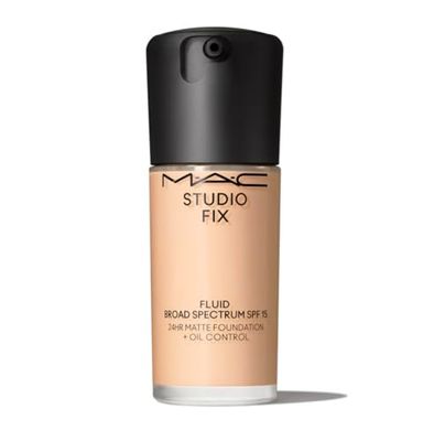 MAC Studio Fix Fluid SPF 15 24HR Matte Foundation Oil Control NC16, Beige